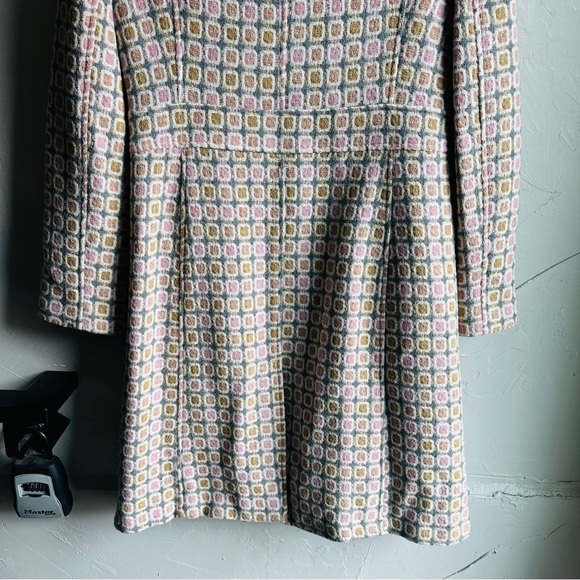 Marciano Guess Retro‎ Long Peacoat Coat Mod Gossip Girl Feminine Wool Blend Sz M - Picture 11 of 15